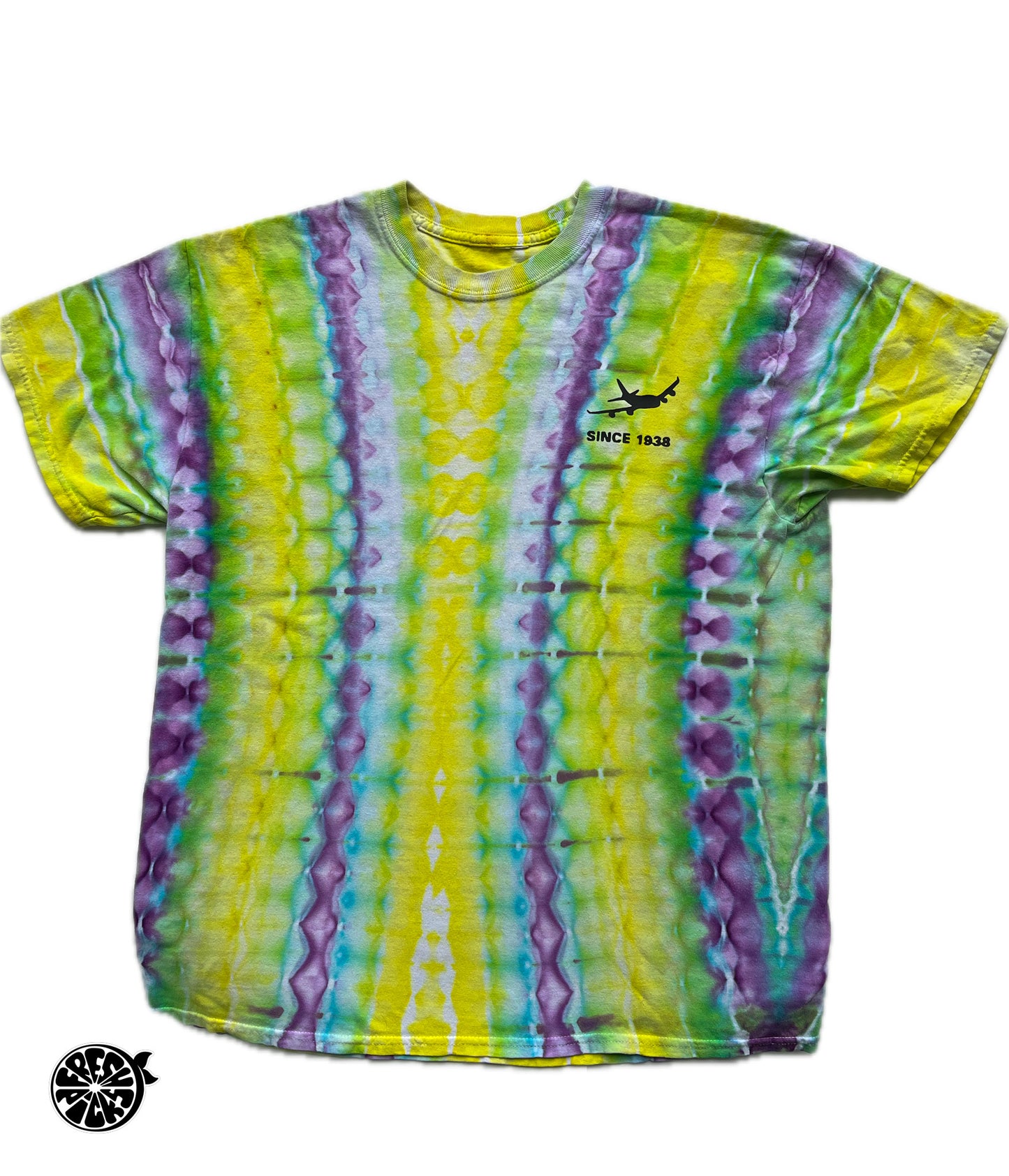 Upcycled Vintage Tie Dye Take A Trip T-shirt | Size M |